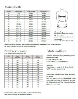 Preview: Fadenkäfer Papierschnittmuster Bluse Stella Damen